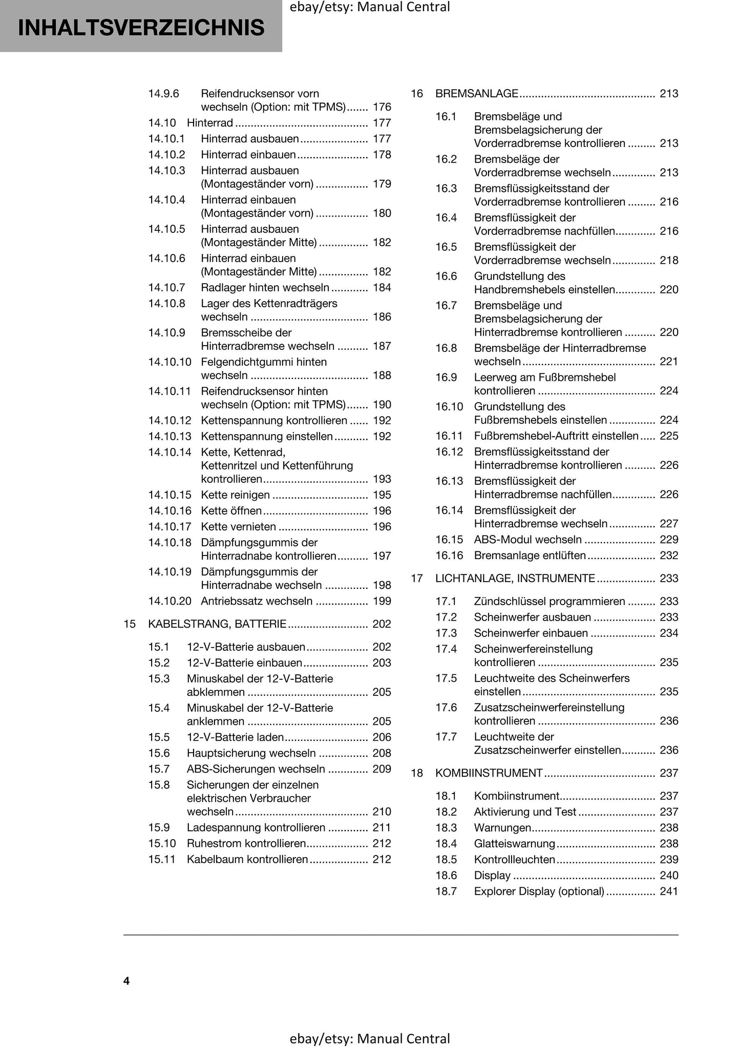 German Language - Husqvarna 2023 - Norden 901 & Expedition - Reparaturanleitung