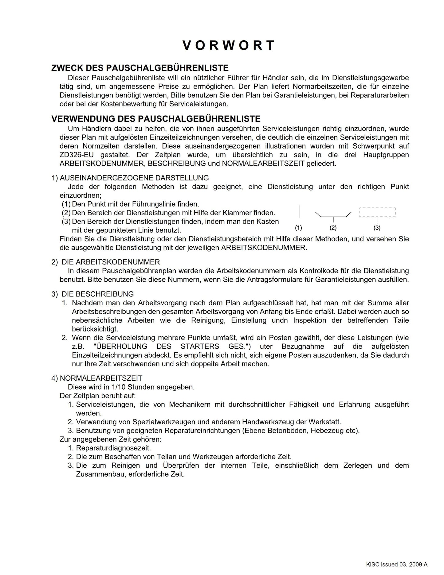 Kubota Flat Rate Schedule - ZD326-EU