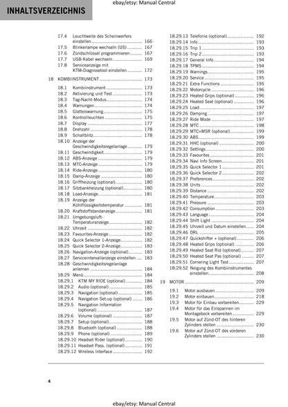 German Language - KTM 2020 -1290 Super Adventure S - Reparaturanleitung - Service Workshop Repair Manual