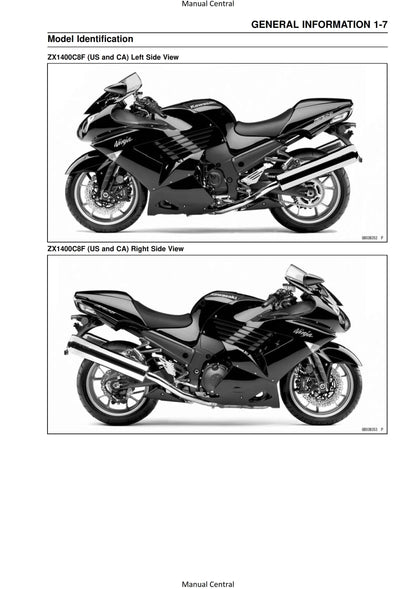 Kawasaki ZZR1400 ZZR 1400 ABS Ninja ZX-14 - 2008 2009 2010 2011 Workshop Service Repair Manual