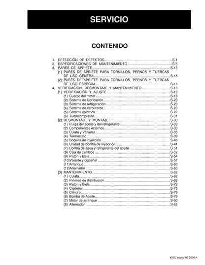 Spanish Language - Manual De Taller - Motores Diesel - V3300-E2B V3300-T-E2B