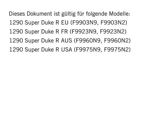 German Language - KTM 2014 - 1290 Super Duke R - Reparaturanleitung - Service Workshop Repair Manual