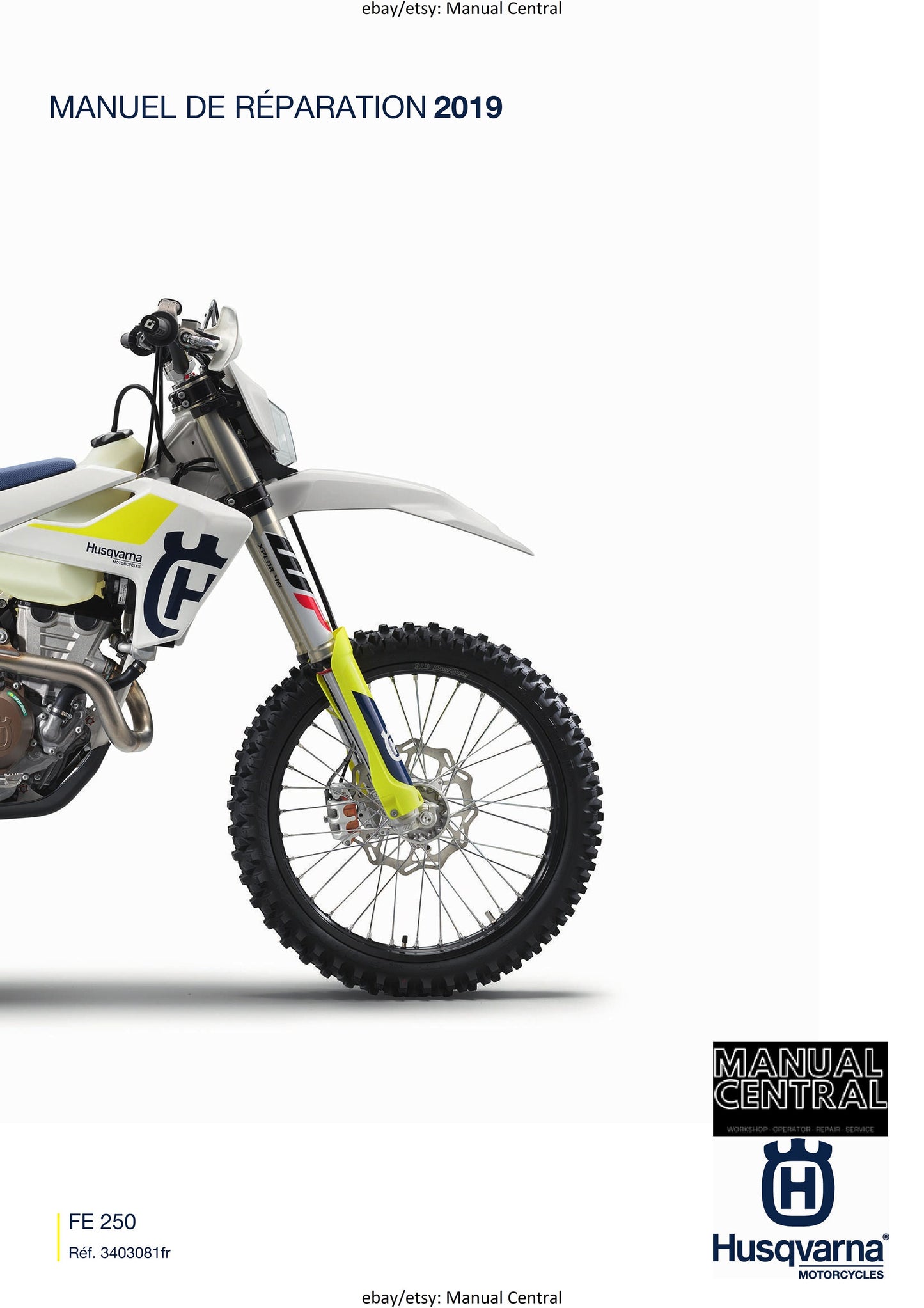 PDF - French Language - Husqvarna 2019 - FE 250 - Manuel De Reparation