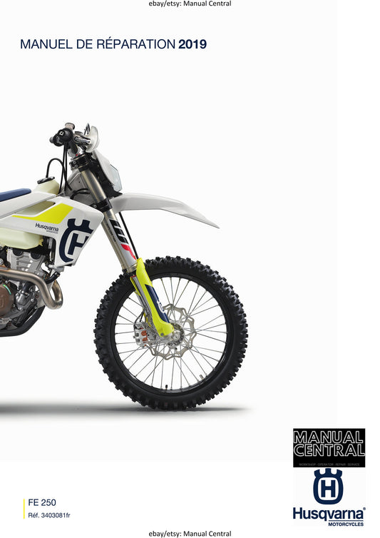 PDF - French Language - Husqvarna 2019 - FE 250 - Manuel De Reparation