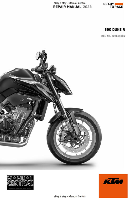 KTM 2023 - 890 Duke R - Service Workshop Repair Manual