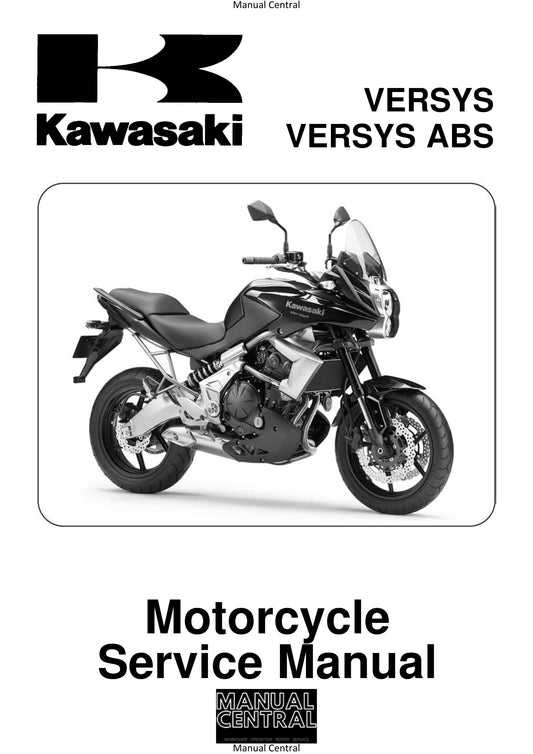 Kawasaki Versys ABS - 2010 2011 - KLE650CAF KLE650DAF KLE650CBF KLE650DBF Workshop Service Repair Manual