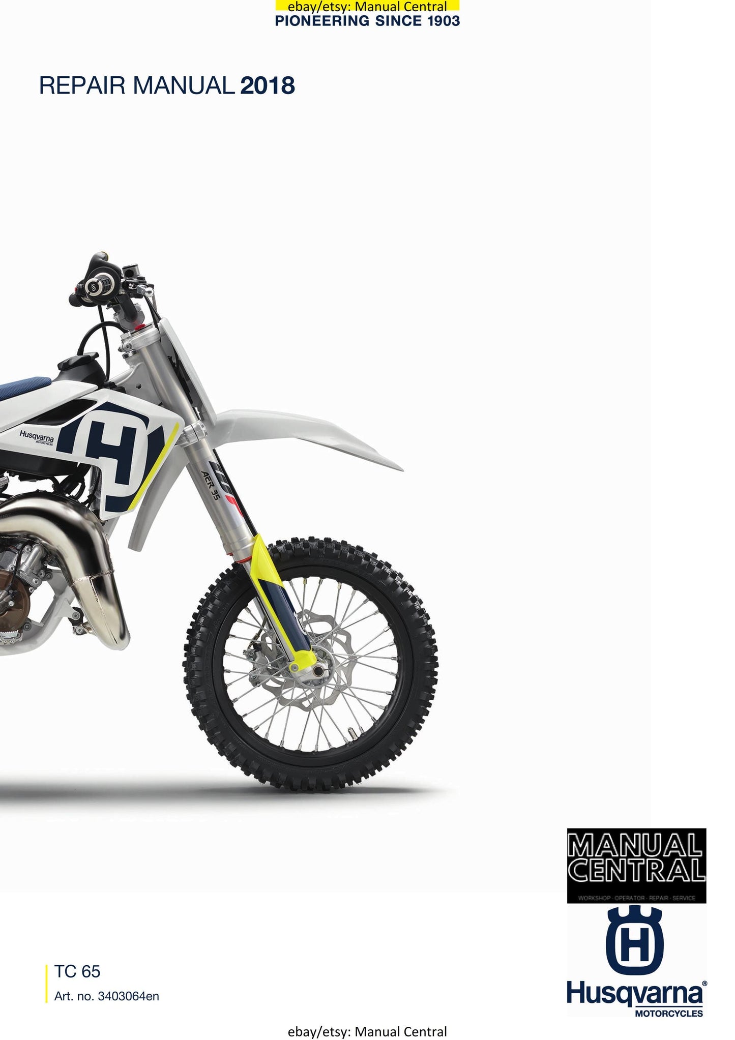 Husqvarna 2018 - TC 65 - Workshop Service Repair Manual