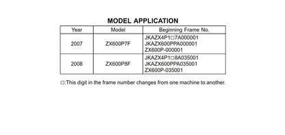 Kawasaki Ninja ZX-6R - 2007 2008 - Workshop Service Repair Manual