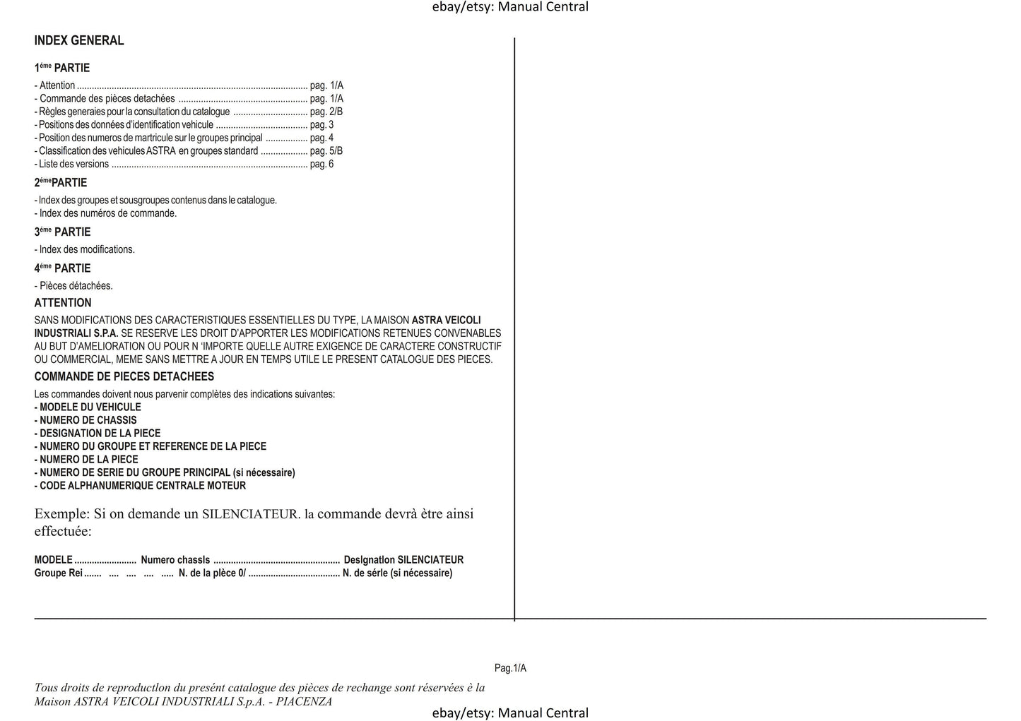 PDF - Astra HD8E Euro 3 MY08 - Catalogo Parti Di Ricambio, Spare Parts Catalogue, Catalogue De Pieces Detachees
