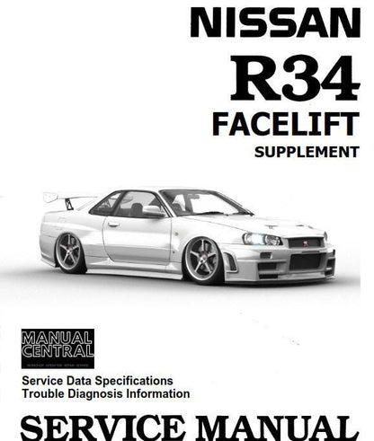 Nissan R34 Facelift - Service Data Specifications - Trouble Diagnosis Information - Manual