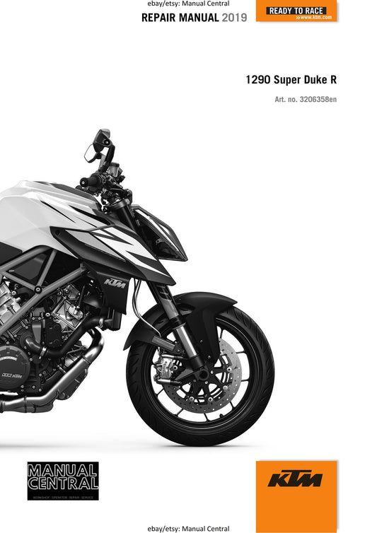 KTM 2019 - 1290 Super Duke R - Service Workshop Repair Manual