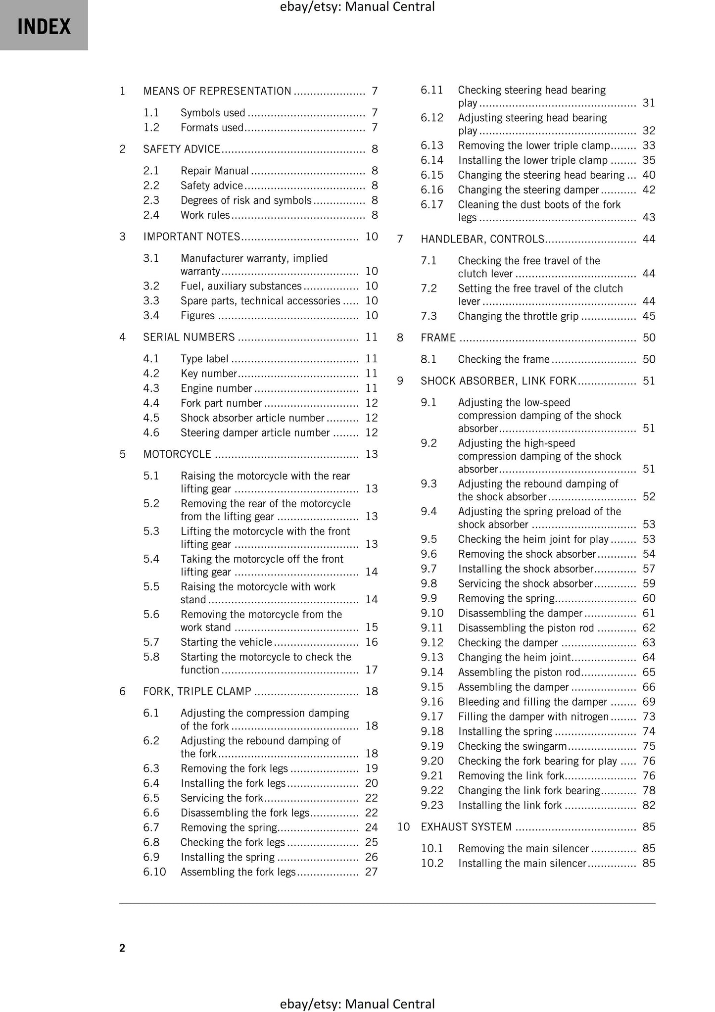 KTM 2020 - 890 Duke R - Service Workshop Repair Manual
