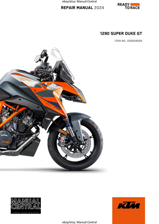 KTM 2024 - 1290 Super Duke GT - Service Workshop Repair Manual