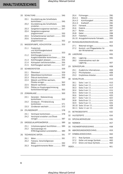 German Language - KTM 2020 -890 Duke R - Reparaturanleitung - Service Workshop Repair Manual
