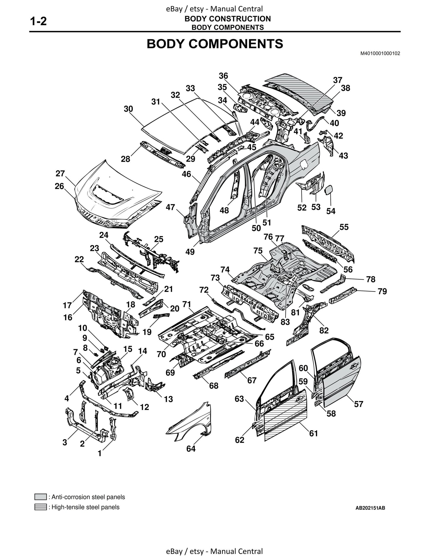 Mitsubishi Lancer Evolution Evo VIII 8 - Body Repair Manual