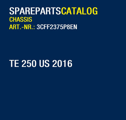 Husqvarna 2016 TE 250 US- Parts Manual Catalog