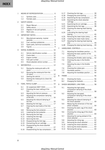 KTM 2024 - 85 SX 19/16 17/14 - Service Workshop Repair Manual