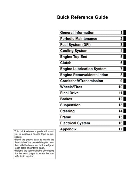 Kawasaki Ninja ZX-10R - 2008 2009 - Workshop Service Repair Manual