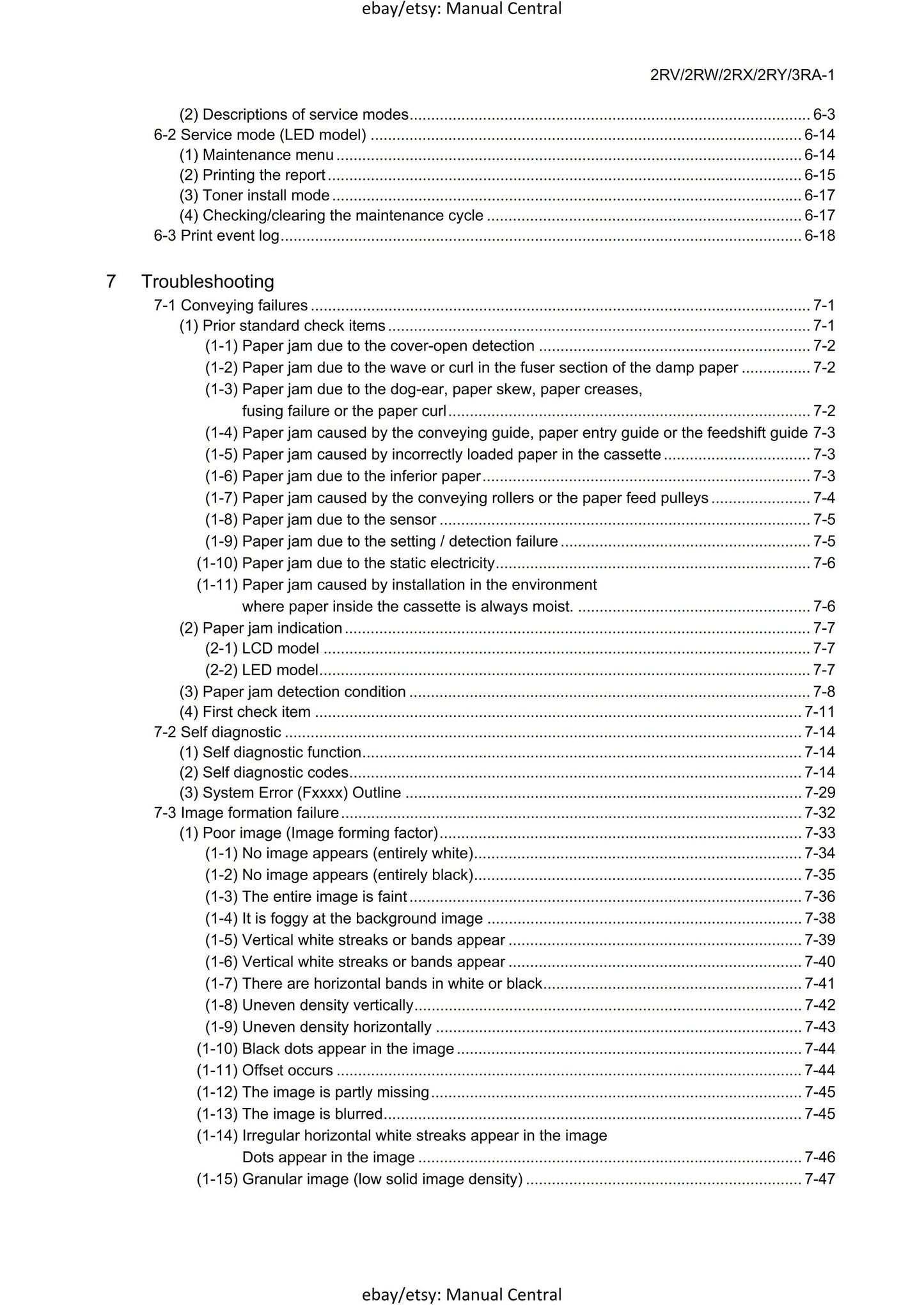 PDF - Kyocera Ecosys P2235dn P2235dw P2040dn P2040dw PF-1100 - Service Workshop Repair Manual - Jan 2017