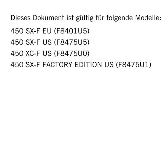 German Language - KTM 2021 - 450 XC-F SX-F Factory Edition - Reparaturanleitung - Service Workshop Repair Manual