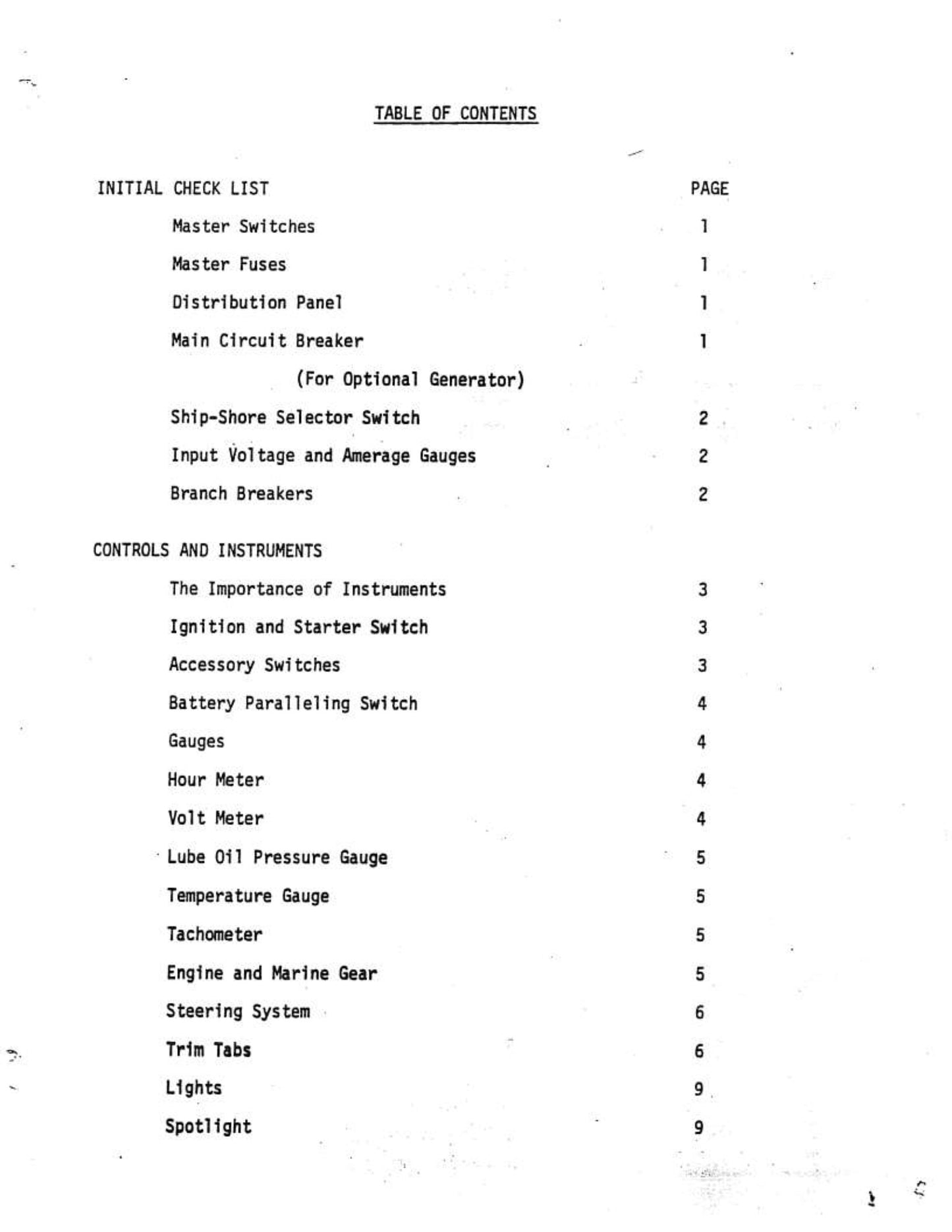 Bertram 33  - Owners Manual