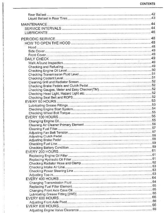 Kubota Tractor - L4400 Operator Manual