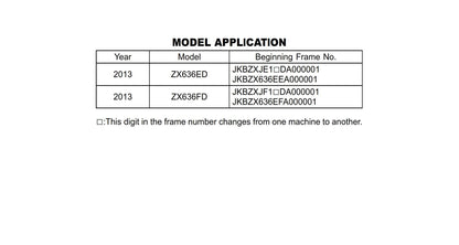 Kawasaki Ninja ZX-6R ABS - 2013 - Workshop Service Repair Manual