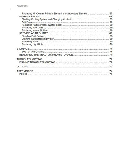 Kubota Tractor - B2320 B2620 B2920 Narrow - Operator Manual