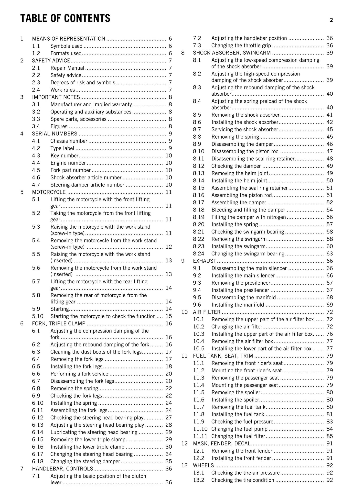 KTM 2014 - 1290 Super Duke R - Service Workshop Repair Manual