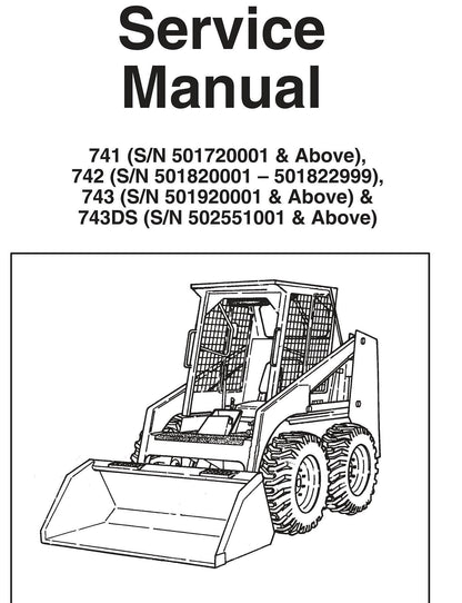 Bobcat - 741 742 743 743DS - Service Workshop Repair Manual