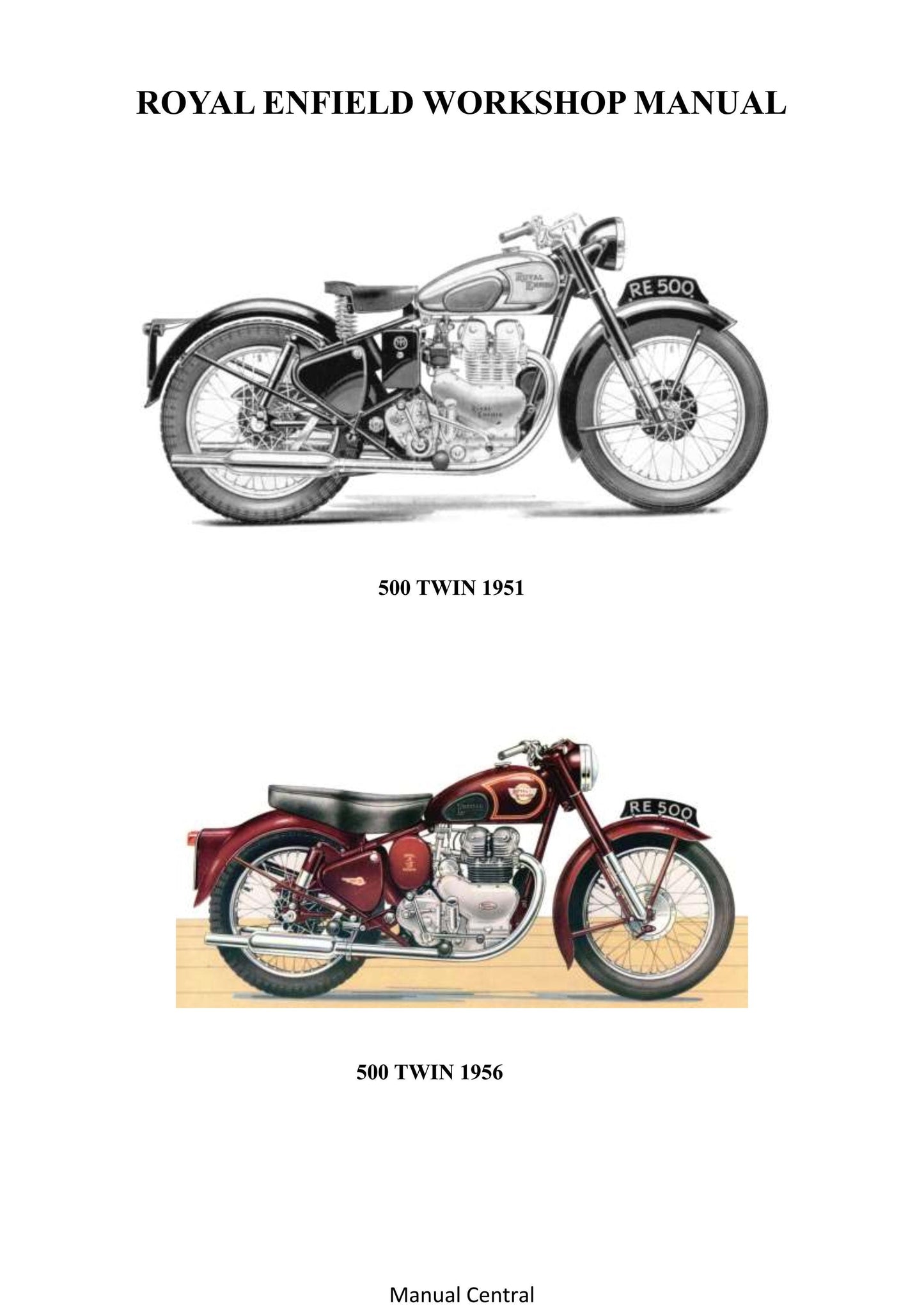 1949 to 1957 Royal Enfield 500 Twin 1949-57, 700 Meteor 1953-55 - Workshop Service Repair Manual