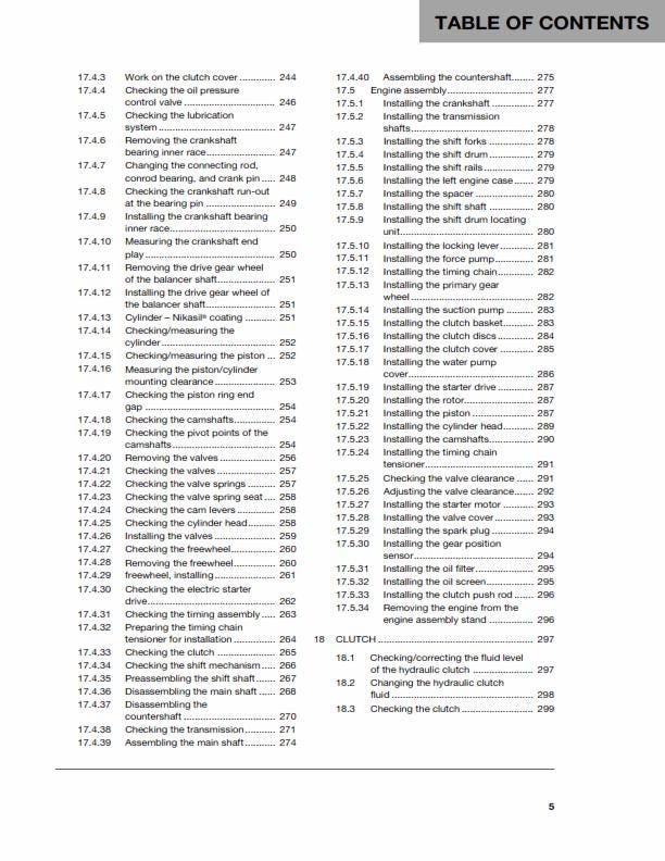 Husqvarna 2017 - FC FX 350 - Service Workshop Repair Manual