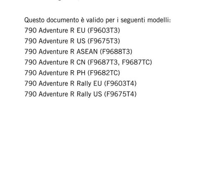 Italian Language - KTM 2020 -790 Adventure R Rally - Manuale Di Riparazione