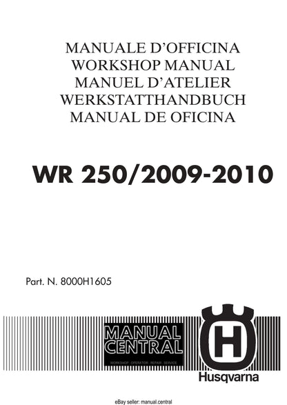 Husqvarna 2009 2010 - WR 250 - Service Workshop Repair Manual