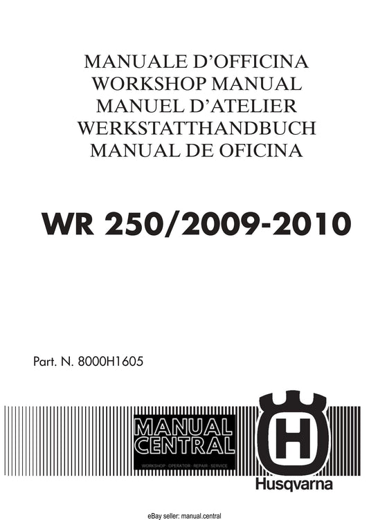 Husqvarna 2009 2010 - WR 250 - Service Workshop Repair Manual