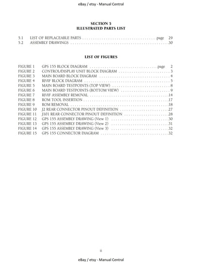 Garmin GPS 155 - Maintenance & Repair Manual