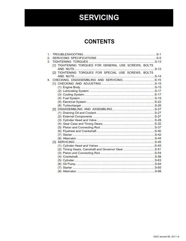 Kubota Diesel Engine -05-E2B 05-E2BG Series - Workshop Service Repair Manual