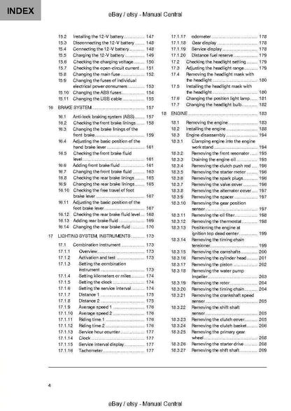 Husqvarna 2022 - 701 Enduro Eu edition - Service Workshop Repair Manual