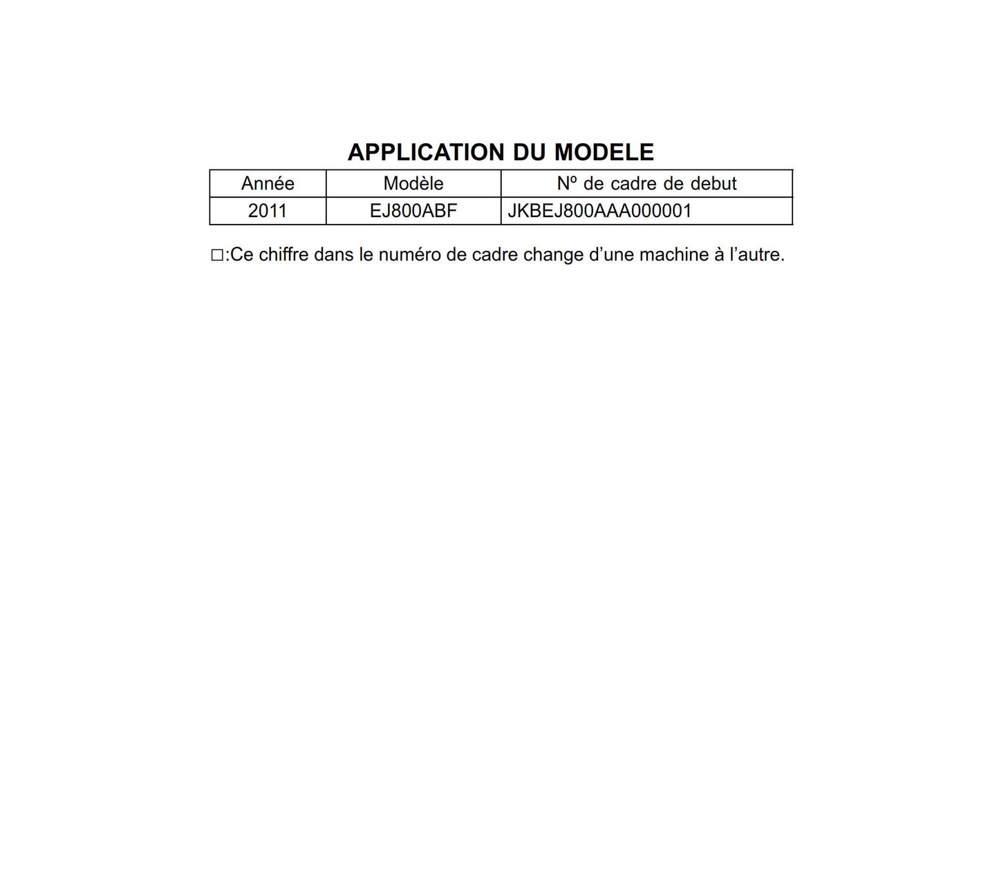 French Language Kawasaki W800 - 2011 - Motocyclette Manuel d'atelier -Workshop Service Repair Manual