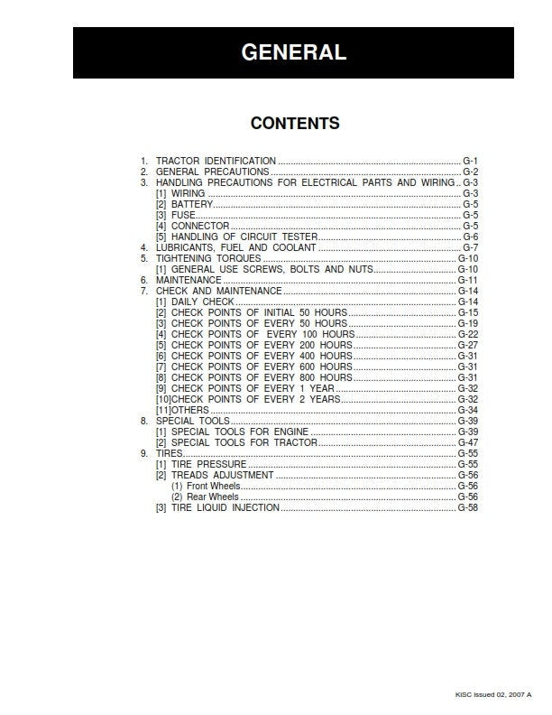 Kubota Tractor - L3130 L3430 L3830 L4630 L5030 - Workshop Service Repair Manual