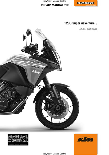 KTM 2018 - 1290 Super Adventure S - Service Workshop Repair Manual