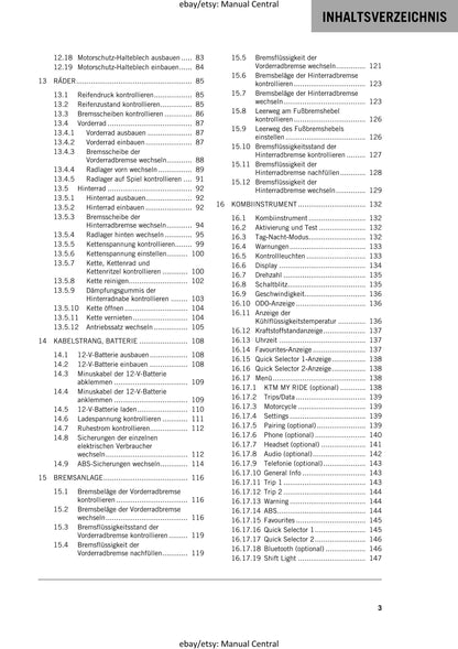 German Language - KTM 2020 - 390 Adventure - Reparaturanleitung - Service Workshop Repair Manual