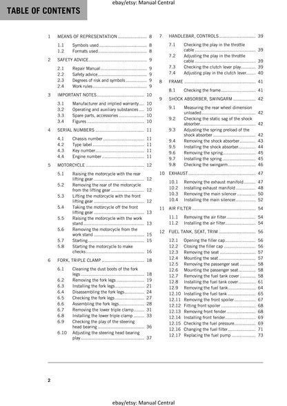 KTM 2016 - 125 200 DUKE - Service Workshop Repair Manual