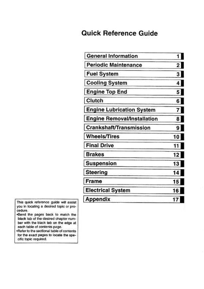 Kawasaki ZZR1200 ZZR 1200 - C1 C2 C3 D1 Workshop Service Repair Manual