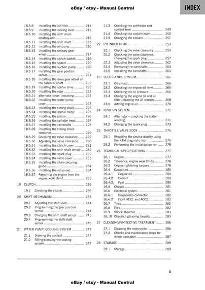 KTM 2022 - 390 Duke - Service Workshop Repair Manual