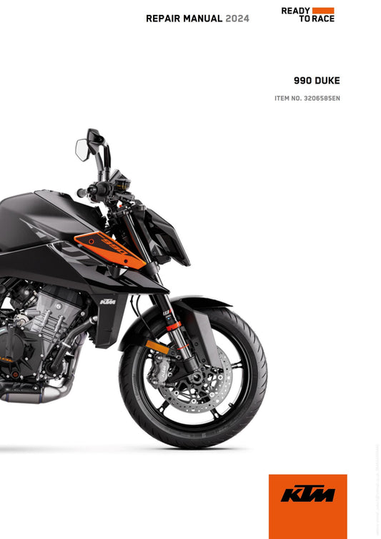 KTM 2024 - 990 Duke - Service Workshop Repair Manual