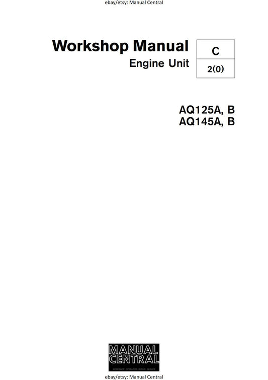 Volvo Penta Engine Unit - AQ125A AQ125B AQ145A AQ145B - Workshop Service Repair Manual
