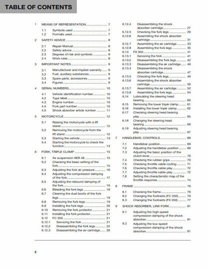 Husqvarna 2018 - FC FX 350 - Workshop Service Repair Manual