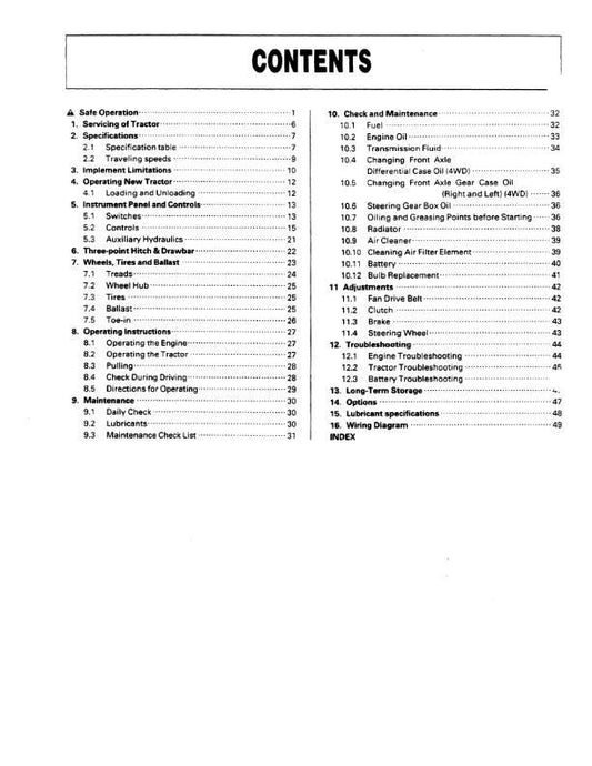 Kubota Tractor -B1550HST B1750HST - Operator Manual