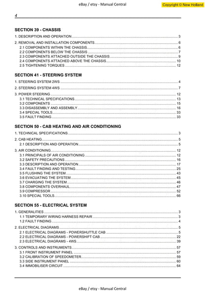 New Holland - B110 B115 - Workshop Service Repair Manual